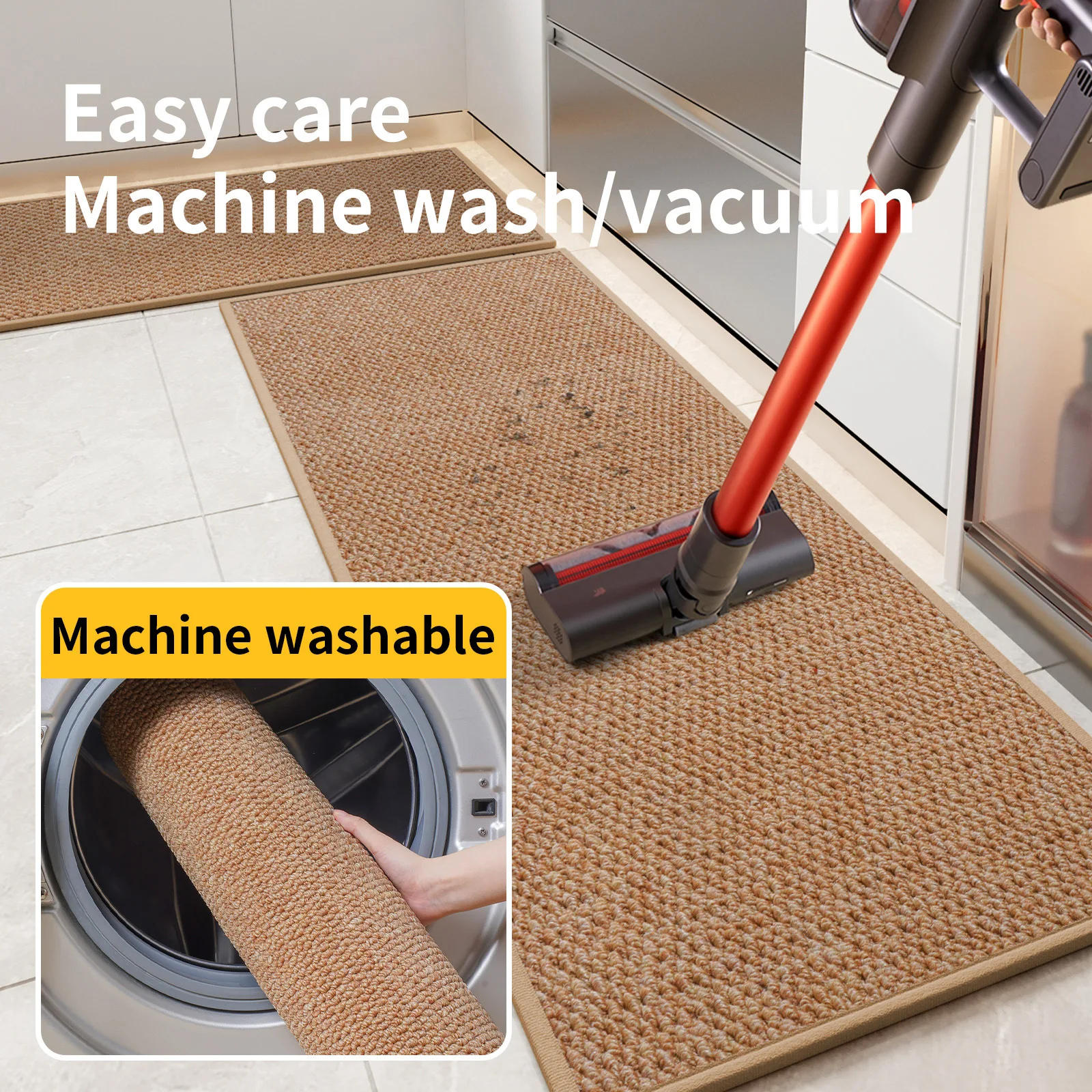 Polypropylene Pineapple Texture Kitchen Rug - Extra Long Non-Slip Floor Mat with Rubber Backing, Oil & Water Absorbent
Polypropylene Pineapple Texture Kitchen Rug - Extra Long Non-Slip Floor Mat with Rubber Backing, Oil & Water Absorbent