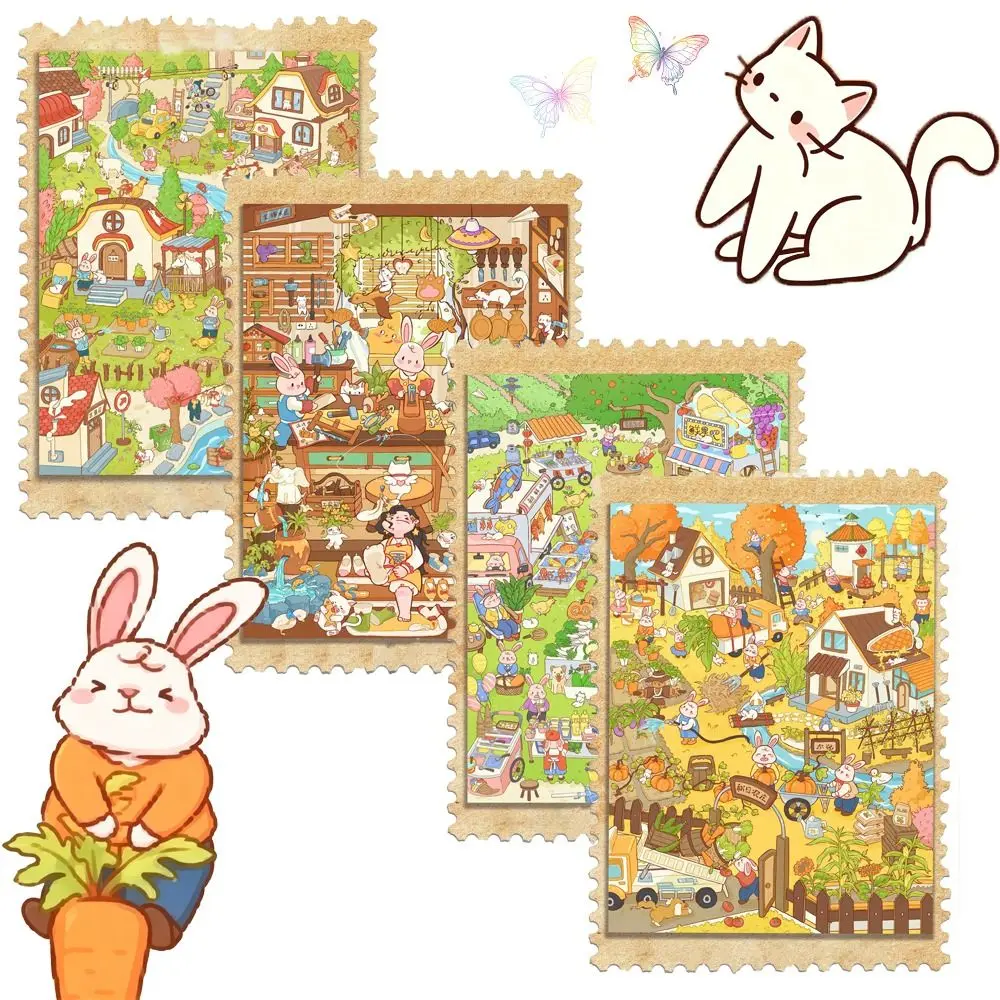 Cartoon Rabbit Miniature Scene Stickers Stackable Large Size DIY Landscape Collage DIY 3D DIY Decorative Stickers
Cartoon Rabbit Miniature Scene Stickers Stackable Large Size DIY Landscape Collage DIY 3D DIY Decorative Stickers