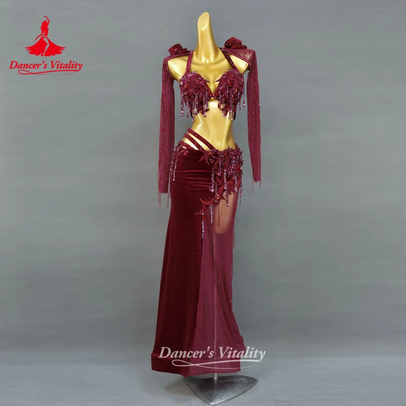 Belly Dance Performance Costume Women's Customized Luxury AB Stones Competition Clothing Oriental Dancing Set Dance's Vitality
Belly Dance Performance Costume Women's Customized Luxury AB Stones Competition Clothing Oriental Dancing Set Dance's Vitality