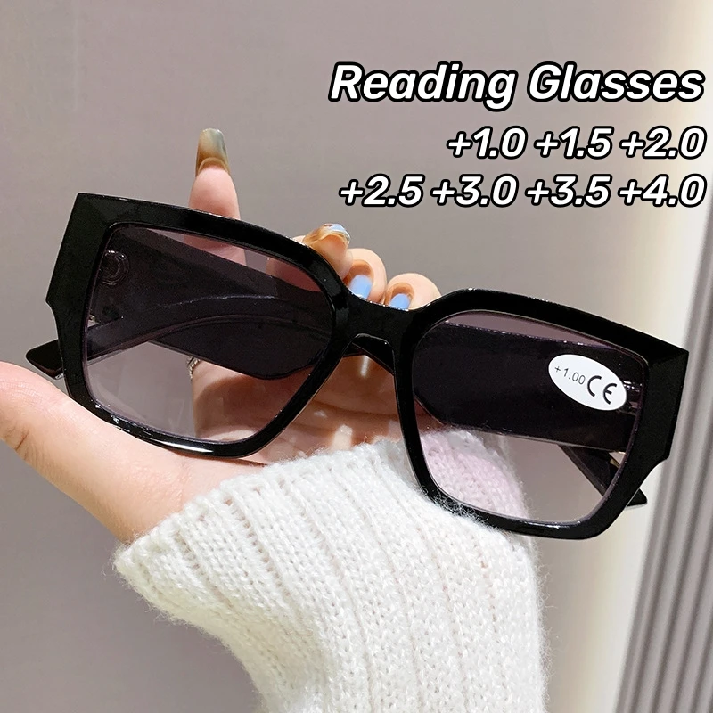 Personalized Square Frame Reading Glasses Wide Leg Diamond Shape Sunglasses Anti Blue Light Presbyopia Oversized Frame Eyewear
Personalized Square Frame Reading Glasses Wide Leg Diamond Shape Sunglasses Anti Blue Light Presbyopia Oversized Frame Eyewear