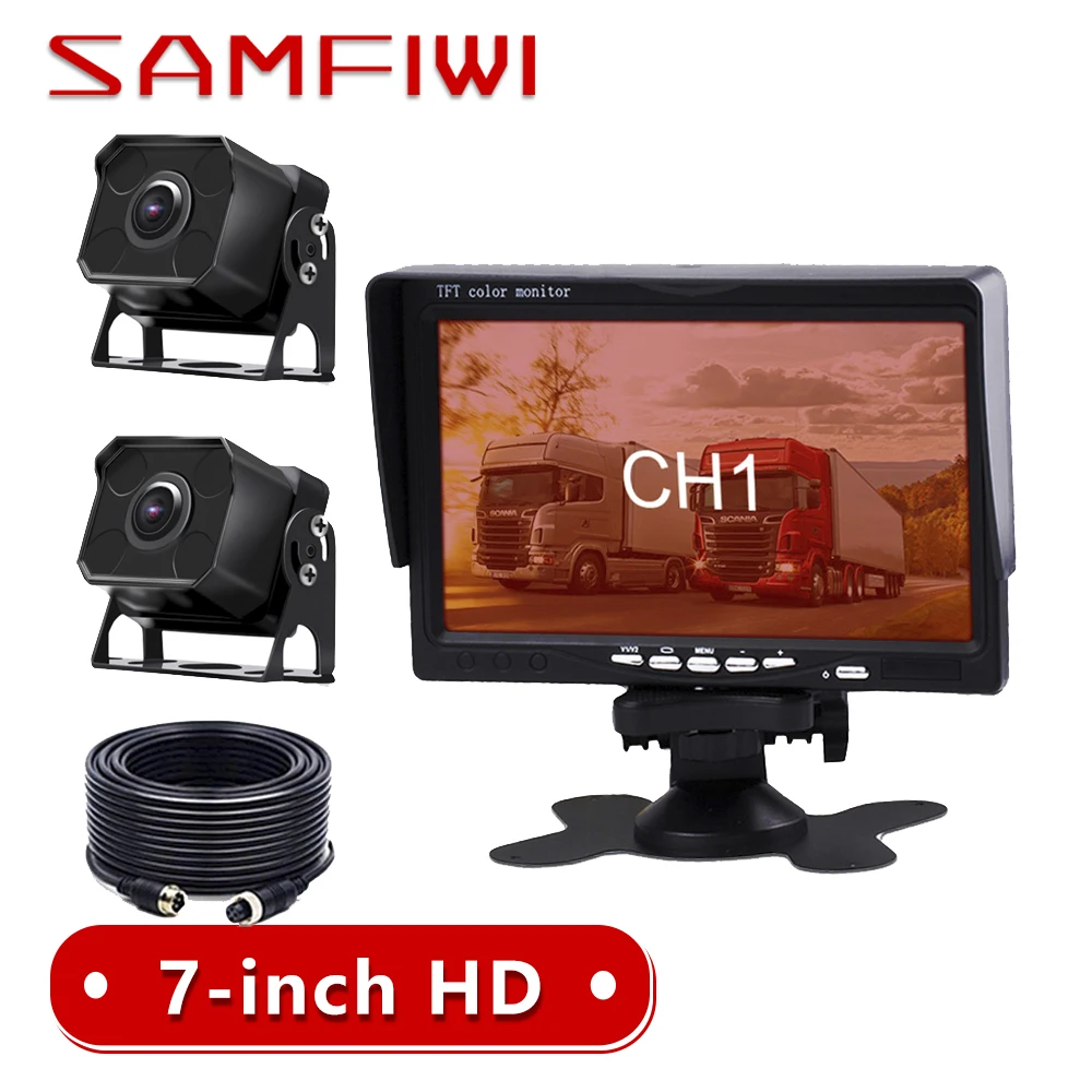 7 inch Truck AHD Ca Monitor HD truck rear cameraNight Vision Backup Camera Vehicle Reverse Rear View Backup Camera
7 inch Truck AHD Ca Monitor HD truck rear cameraNight Vision Backup Camera Vehicle Reverse Rear View Backup Camera