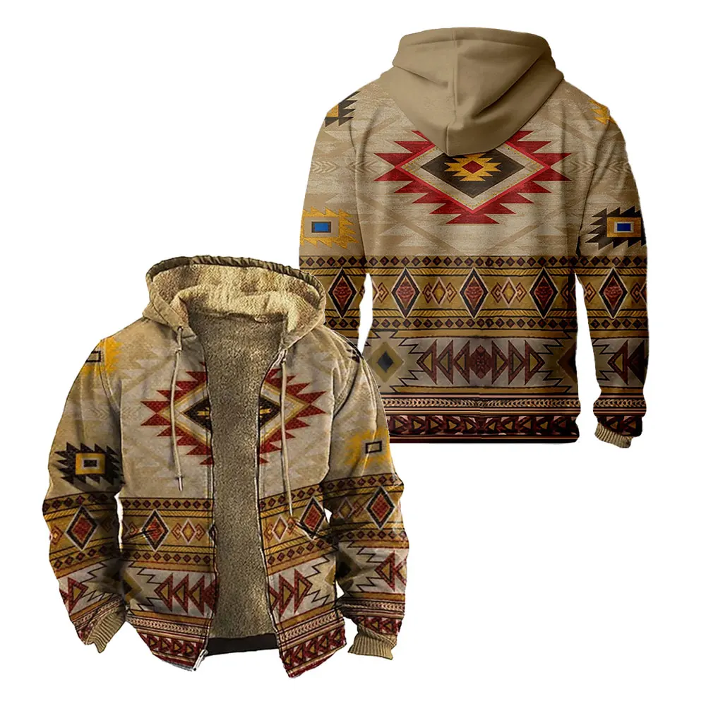 Men's Zipper Hoodies Indian Pattern Printing Winter For Men/Women Clothing Long Sleeve Jacket Sweatshirt Outerwear
Men's Zipper Hoodies Indian Pattern Printing Winter For Men/Women Clothing Long Sleeve Jacket Sweatshirt Outerwear