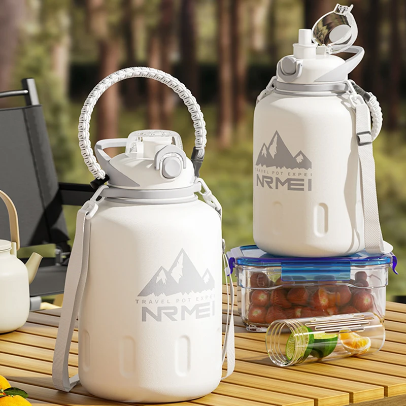 Large Capacity Leak-proof Stainless Steel Water Bottle Portable Outdoor Thermos Carry Sleeve Thermal Insulated Flask for Hiking
Large Capacity Leak-proof Stainless Steel Water Bottle Portable Outdoor Thermos Carry Sleeve Thermal Insulated Flask for Hiking