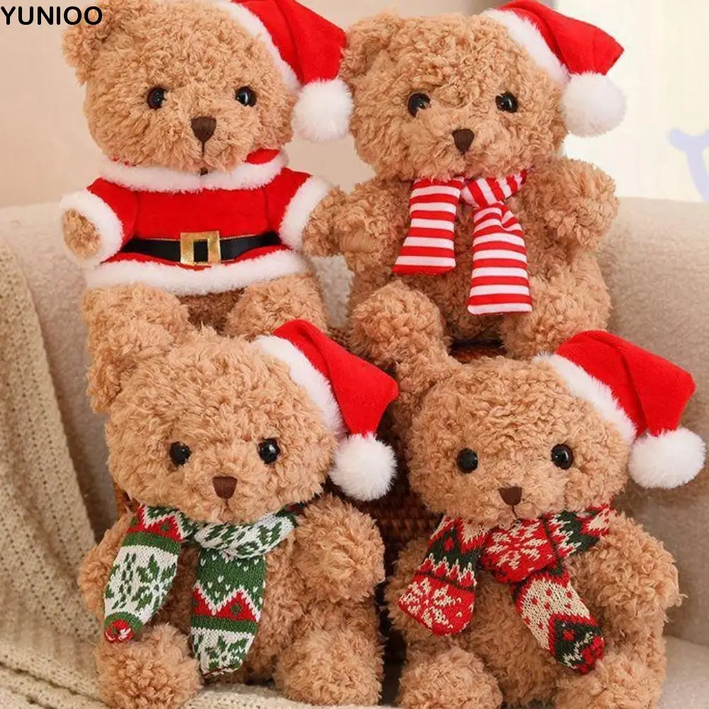 Hat Christmas Bear Plush Toy Soft Dress Up Scarf Bear Kawaii Plush Toys Fluffy Cartoon Bear Stuffed Doll
Hat Christmas Bear Plush Toy Soft Dress Up Scarf Bear Kawaii Plush Toys Fluffy Cartoon Bear Stuffed Doll