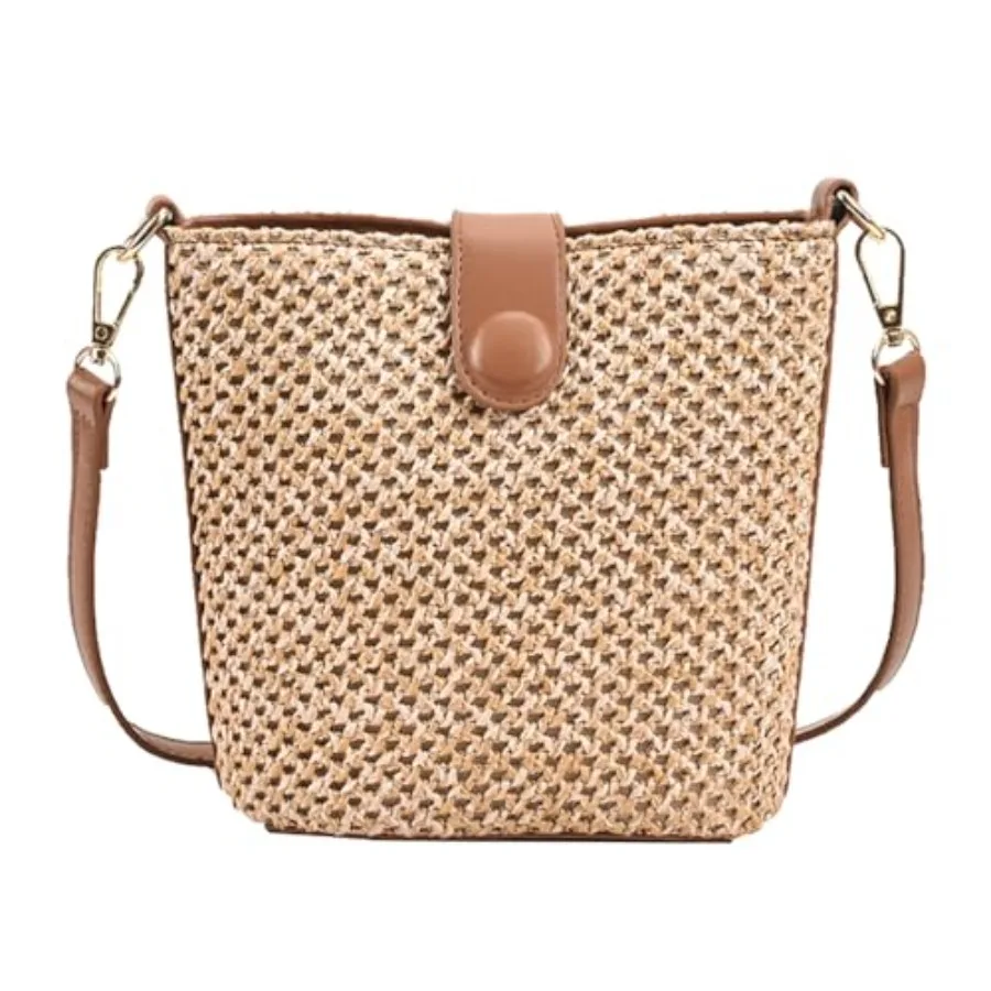 Women Straw Crossbody Bag Beach Handmade Rattan Shoulder Bags Hand Woven Leather Straps Straw Clutch Purse Vacation
Women Straw Crossbody Bag Beach Handmade Rattan Shoulder Bags Hand Woven Leather Straps Straw Clutch Purse Vacation