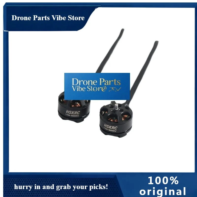 Drone PartsHSKRC 1104 5000KV Brushless Motor 7500KV Tiny Mini For Indoor 90-120mm Wheelbase RC Drone FPV
Drone PartsHSKRC 1104 5000KV Brushless Motor 7500KV Tiny Mini For Indoor 90-120mm Wheelbase RC Drone FPV