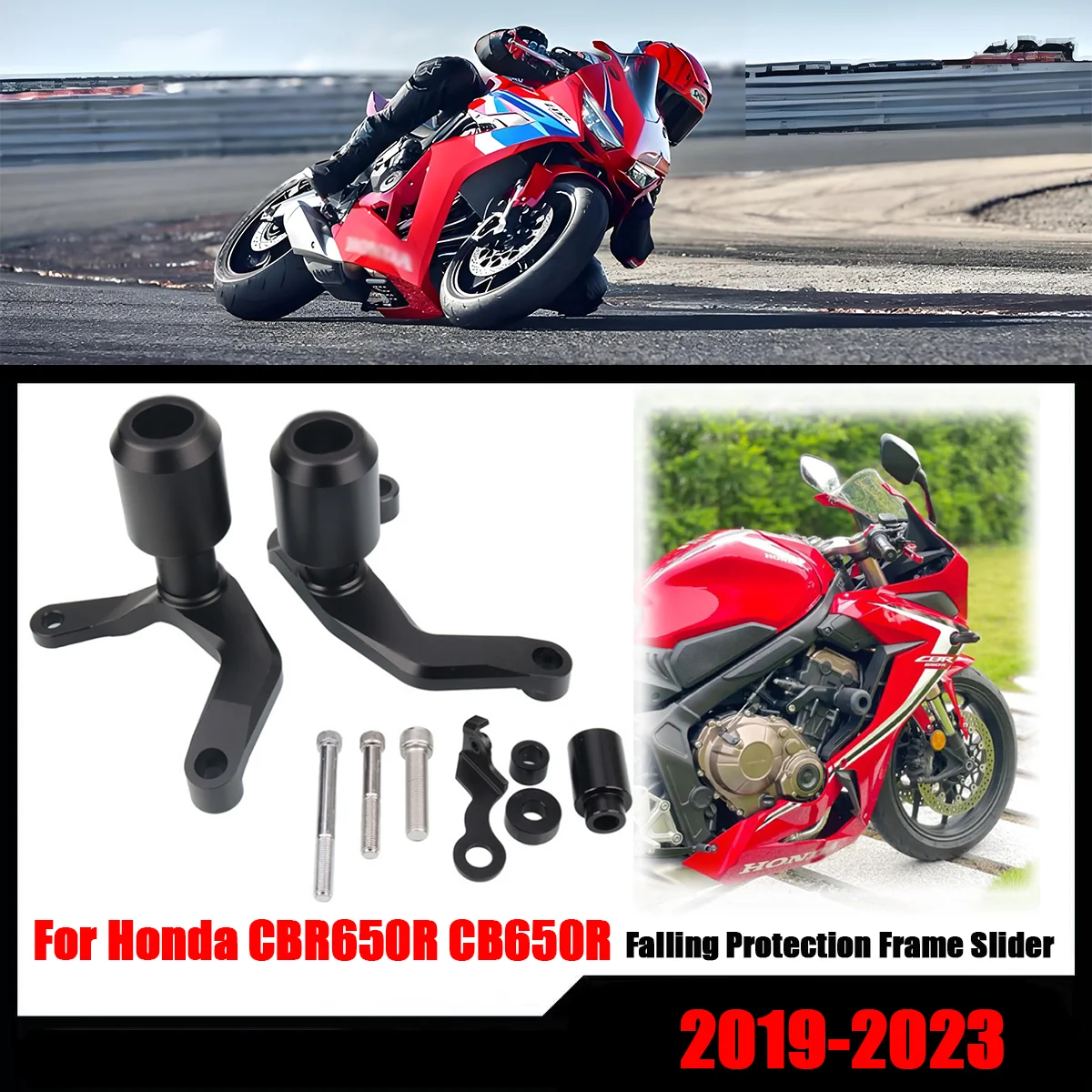 CBR650R 2023 For Honda CB650R Frame Slider Motorcycle Accessories Crash Pad Defense Protector CBR650 650R 650 2019 2022 2023
CBR650R 2023 For Honda CB650R Frame Slider Motorcycle Accessories Crash Pad Defense Protector CBR650 650R 650 2019 2022 2023