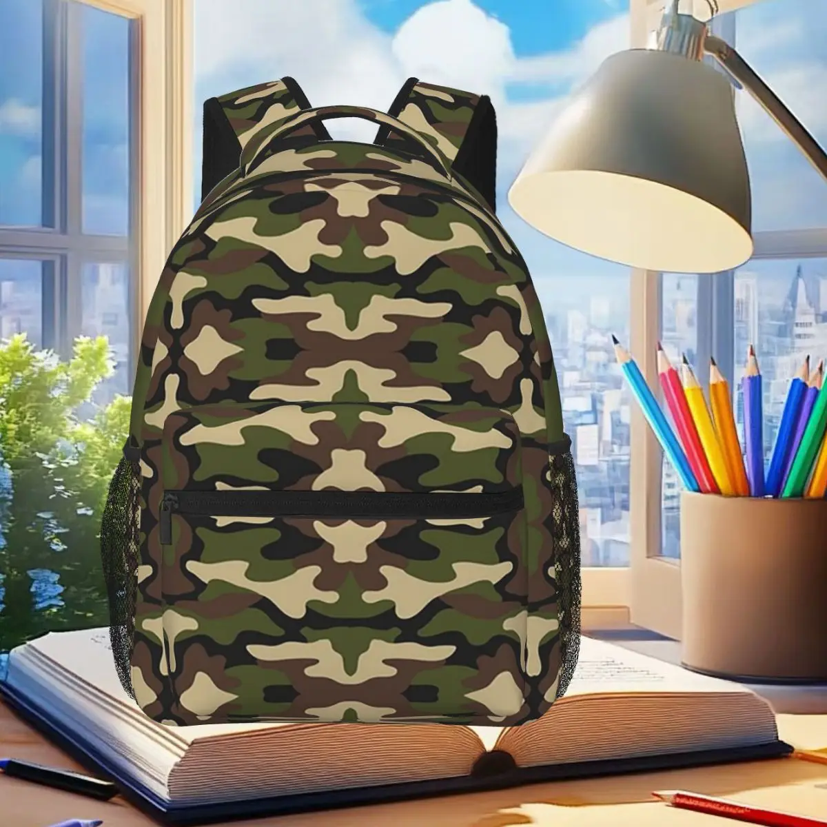 Green Military Camouflage Backpack Student Boys Girls BookBag Kids School Bag Laptop Shoulder Bags for Men Women
Green Military Camouflage Backpack Student Boys Girls BookBag Kids School Bag Laptop Shoulder Bags for Men Women