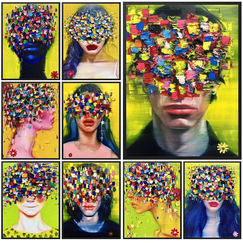 Colorful Portrait Abstract Girl Woman Prints Poster Wall Art Canvas Painting Home Decor Wall Pictures For Living Room Unframed
Colorful Portrait Abstract Girl Woman Prints Poster Wall Art Canvas Painting Home Decor Wall Pictures For Living Room Unframed