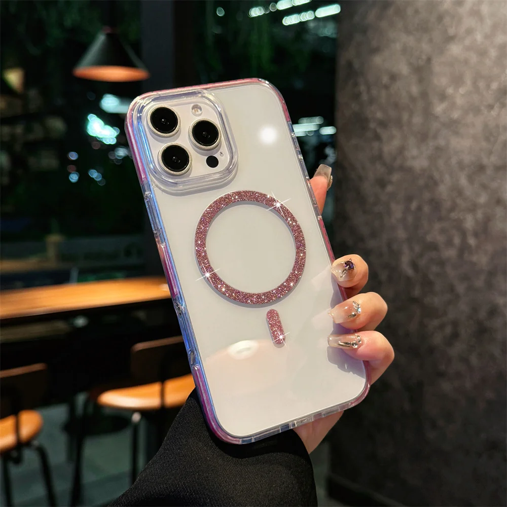 Прозрачный чехол с блестящим магнитным кольцом для iPhone 16E 16 Pro Max 15 14 13, красочный противоударный бампер
Прозрачный чехол с блестящим магнитным кольцом для iPhone 16E 16 Pro Max 15 14 13, красочный противоударный бампер