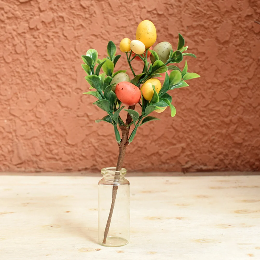 6Pcs Simulated Colorful Eggs Branches with Green Leaves for Easter Christmas Decor Natural Looking Home Office Table Decoration
6Pcs Simulated Colorful Eggs Branches with Green Leaves for Easter Christmas Decor Natural Looking Home Office Table Decoration