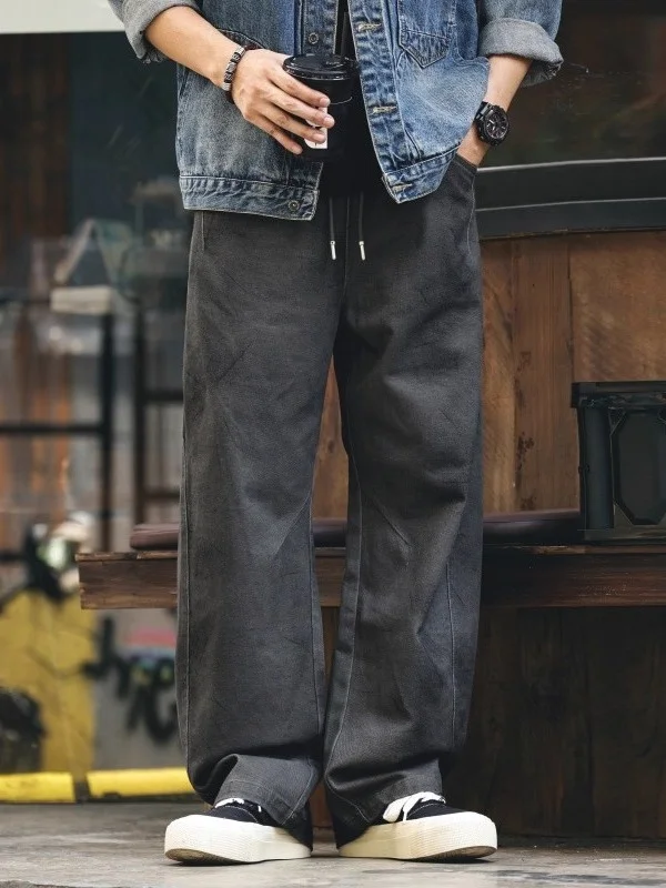 Мужские свободные прямые брюки из чистого хлопка для работы и повседневной носки, удобные, в стиле ретро, для осени и зимы
Мужские свободные прямые брюки из чистого хлопка для работы и повседневной носки, удобные, в стиле ретро, для осени и зимы