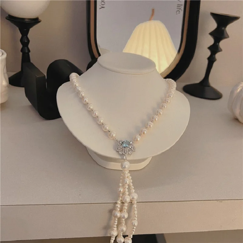 Natural 4-5mm 8-9mm Real White Tassel Pearl Necklace Vintage Sweater Chain Long Necklace Special Clasp At Party
Natural 4-5mm 8-9mm Real White Tassel Pearl Necklace Vintage Sweater Chain Long Necklace Special Clasp At Party