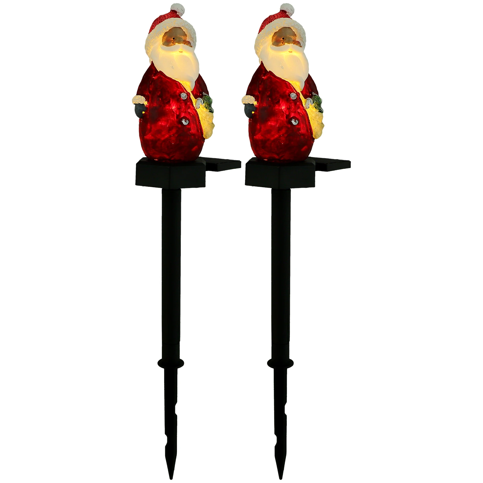 2Pcs Solar Garden Lights Santa Shape Christmas Decorations Multicolor Waterproof Outdoor Yard Landscape LED Stake Lamps
2Pcs Solar Garden Lights Santa Shape Christmas Decorations Multicolor Waterproof Outdoor Yard Landscape LED Stake Lamps