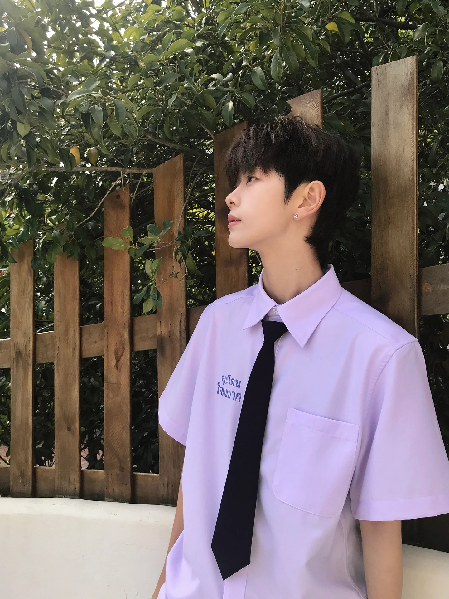 Tokyo DK Thai Style College Uniform Sharp Collar Shirt Men Summer Campus Purple Shirt Pants Set Standard Fit Short Sleeve
Tokyo DK Thai Style College Uniform Sharp Collar Shirt Men Summer Campus Purple Shirt Pants Set Standard Fit Short Sleeve