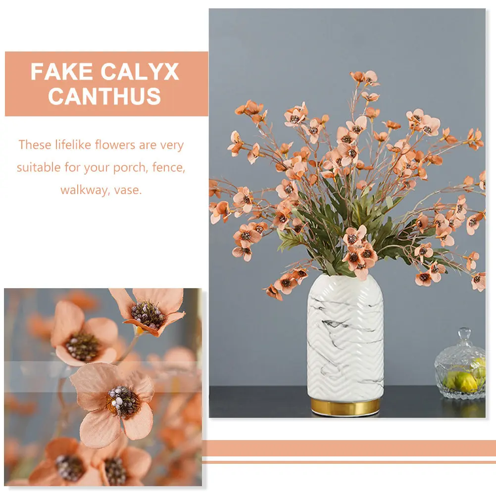 4Pcs Fake Wintersweet Flowers Artificial Colored Simulation Flower Bunches Home Decoration Flower Arrangement Supplies DIY Table
4Pcs Fake Wintersweet Flowers Artificial Colored Simulation Flower Bunches Home Decoration Flower Arrangement Supplies DIY Table