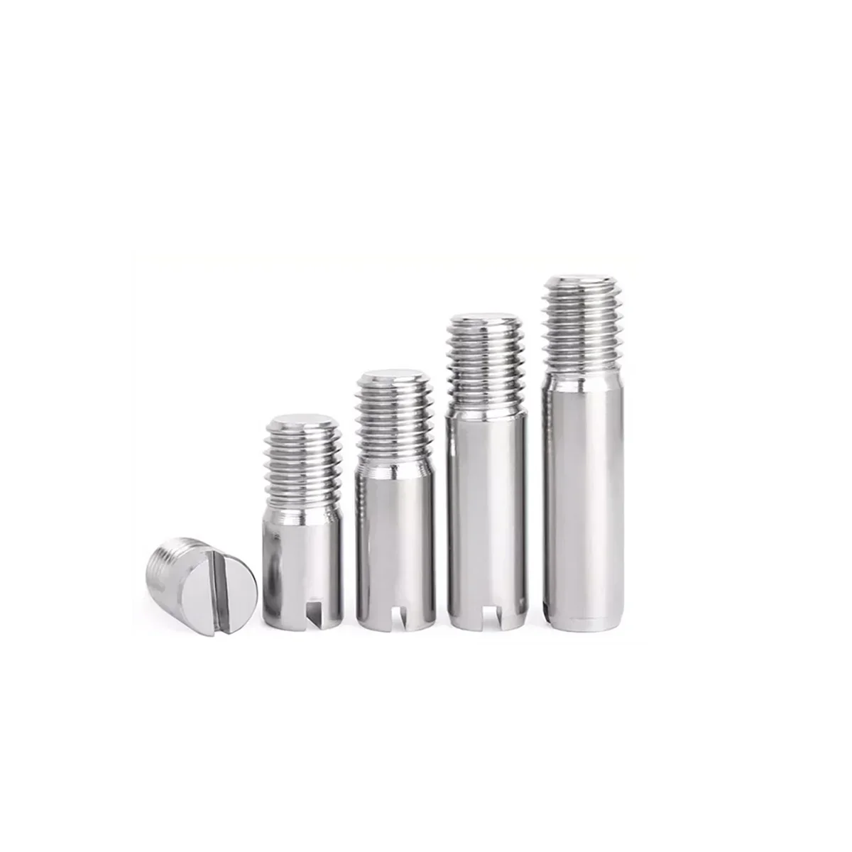 304 Stainless Steel Slotted External Threaded Cylindrical Pin / Locating Pin Shaft M2M2.5M35M6M8M10
304 Stainless Steel Slotted External Threaded Cylindrical Pin / Locating Pin Shaft M2M2.5M35M6M8M10
