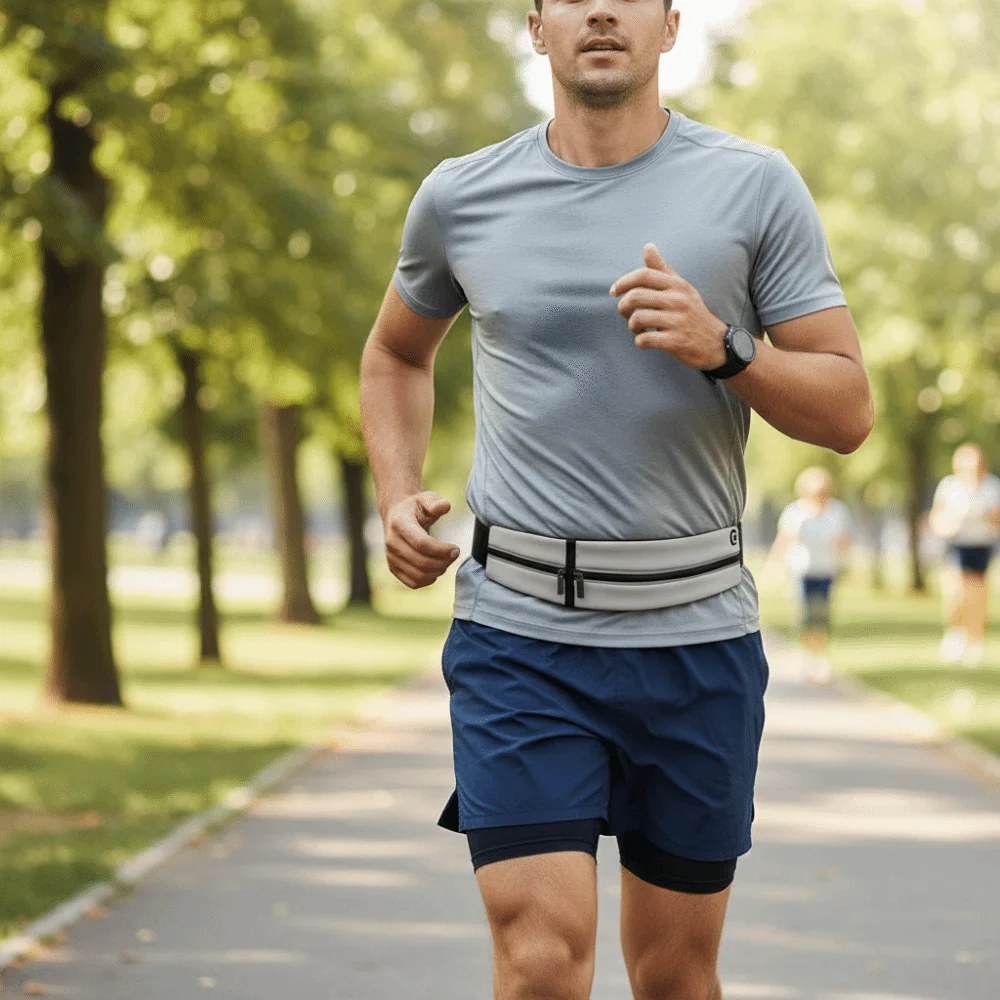 Close Fitting Running Belt Fanny Pack Elastic Waterproof Sports Waist Bag Multifunctional Breathable Mobile Phone Bag
Close Fitting Running Belt Fanny Pack Elastic Waterproof Sports Waist Bag Multifunctional Breathable Mobile Phone Bag