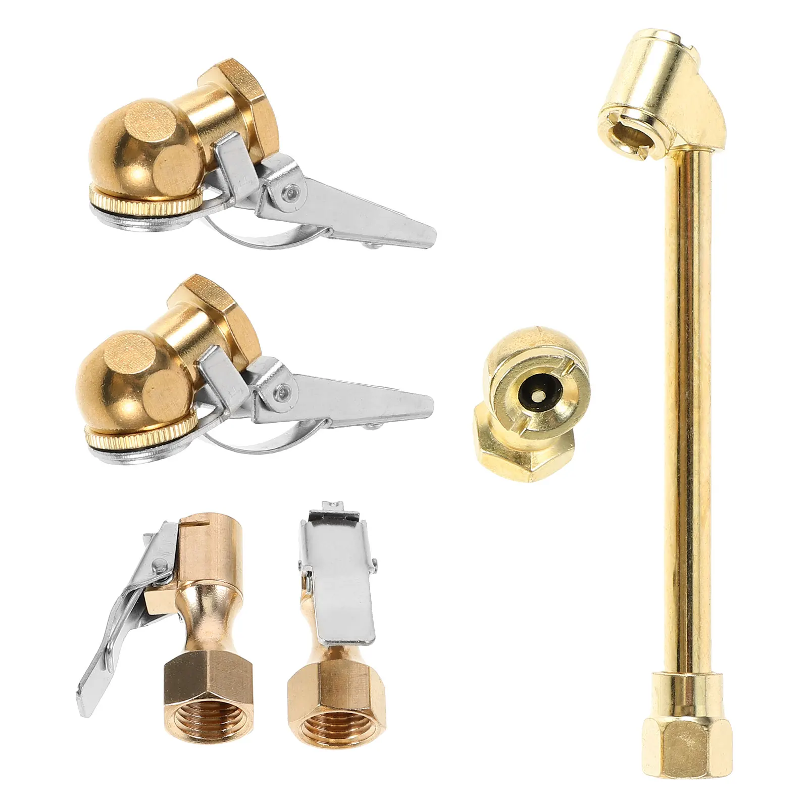 6pcs Tire Inflator Nozzle Set Durable Compressor Hose Adapter Connect Fittings Repair Tools Air Compressor Adapter
6pcs Tire Inflator Nozzle Set Durable Compressor Hose Adapter Connect Fittings Repair Tools Air Compressor Adapter