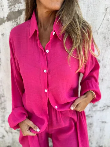 2025 Women Spring Summer Bohemian Shorts Sets Solid White Loose Fit Outfits Blouse Suit 2 Two Piece Set For Women
2025 Women Spring Summer Bohemian Shorts Sets Solid White Loose Fit Outfits Blouse Suit 2 Two Piece Set For Women