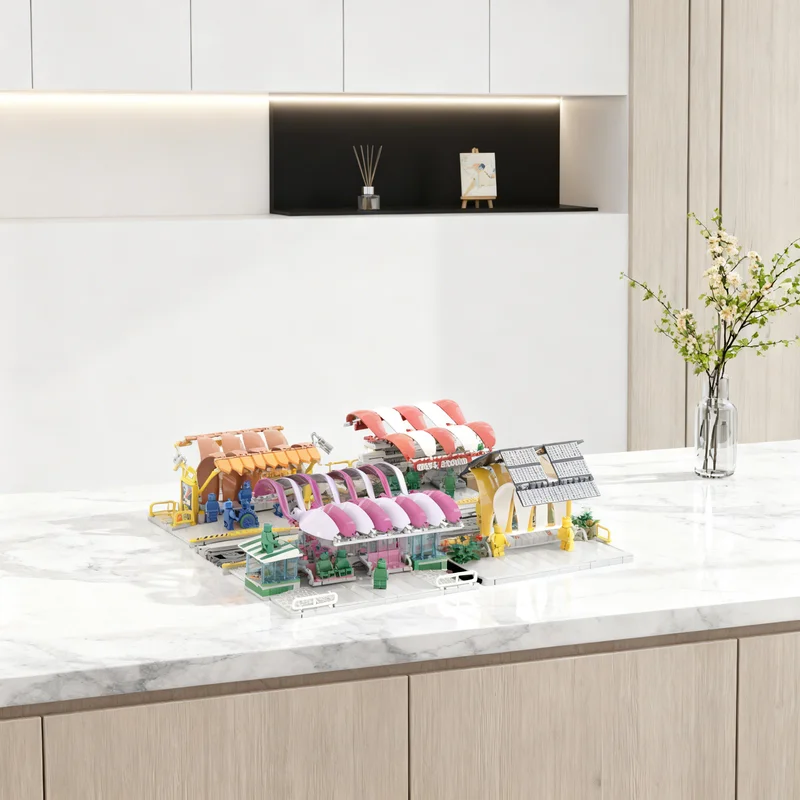 2028pcs MOC 4 Transit Stations Monorail Bus Train City Trains Model Building blocks Architecture toy Christmas gifts Brick Kids
2028pcs MOC 4 Transit Stations Monorail Bus Train City Trains Model Building blocks Architecture toy Christmas gifts Brick Kids