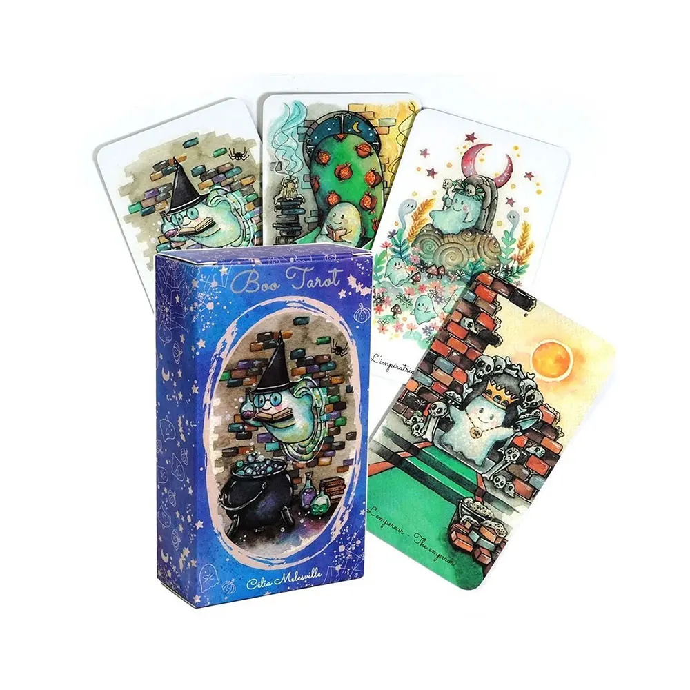 Hot Selling Boo Tarot Leisure Entertainment Card Family Gathering Divination Deck Tarot Board Playing Card Game
Hot Selling Boo Tarot Leisure Entertainment Card Family Gathering Divination Deck Tarot Board Playing Card Game