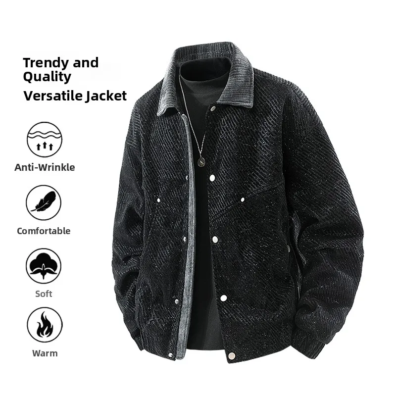 American Retro Heavyweight Stand Collar Jaet Men's Loose plus Size Lightweight Maturi Casual Outerwear Trendy
American Retro Heavyweight Stand Collar Jaet Men's Loose plus Size Lightweight Maturi Casual Outerwear Trendy