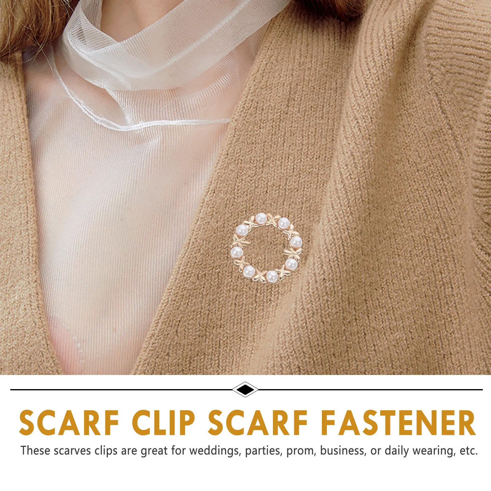 3Pcs Pearl Rhinestone Scarf Clasp Fastener for Scarves Shirts Blouses Shawls Elegant Accessory Business Casual Daily Gift Lady
3Pcs Pearl Rhinestone Scarf Clasp Fastener for Scarves Shirts Blouses Shawls Elegant Accessory Business Casual Daily Gift Lady