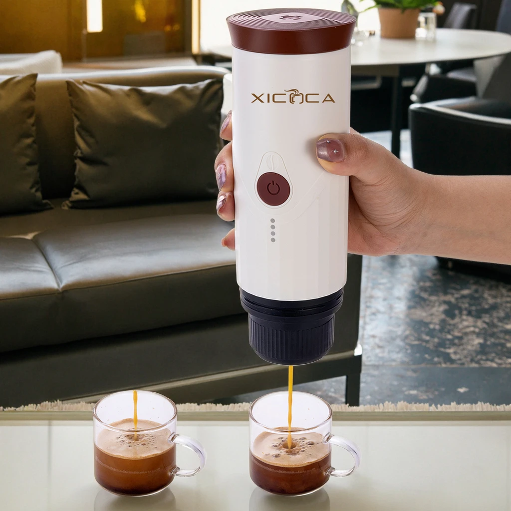 Portable luxury coffee machineCustom Logo Heating Minipresso TK03 Portable Coffee Machine, Fully Automatic Espresso Machi
Portable luxury coffee machineCustom Logo Heating Minipresso TK03 Portable Coffee Machine, Fully Automatic Espresso Machi