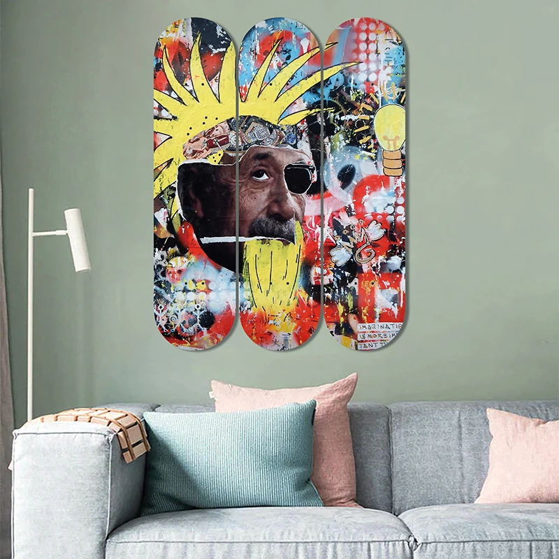 Set of 3pcs Decorative Board Pop Art Skateboard Wall Art 7-layer Maple Decoration Skateboard Furnish and Decorate for Home Decor
Set of 3pcs Decorative Board Pop Art Skateboard Wall Art 7-layer Maple Decoration Skateboard Furnish and Decorate for Home Decor