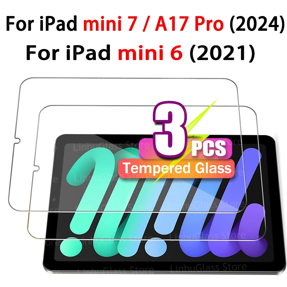 Tempered Glass Film Screen Protector for iPad Mini 7 (A17 Pro) 7th Generation 2024 / iPad Mini 6 (6th Generation 2021) 8.3 Inch
Tempered Glass Film Screen Protector for iPad Mini 7 (A17 Pro) 7th Generation 2024 / iPad Mini 6 (6th Generation 2021) 8.3 Inch