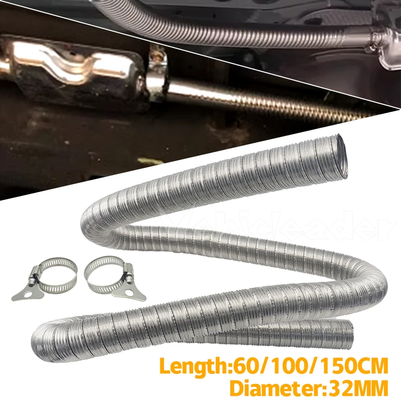 60cm-300cm Diesel Parking Heater 24mm Dual-layer Stainless Steel Exhaust Pipe Hose For Webasto Eberspacher
60cm-300cm Diesel Parking Heater 24mm Dual-layer Stainless Steel Exhaust Pipe Hose For Webasto Eberspacher