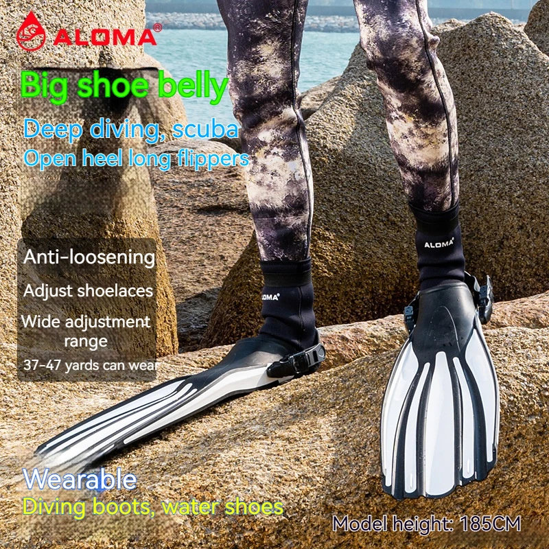Adjustable Open Heel Deep Diving Lungs Long Flippers Quadragon 3 Size 36-47 Diving Boots Medium Long Flippers
Adjustable Open Heel Deep Diving Lungs Long Flippers Quadragon 3 Size 36-47 Diving Boots Medium Long Flippers
