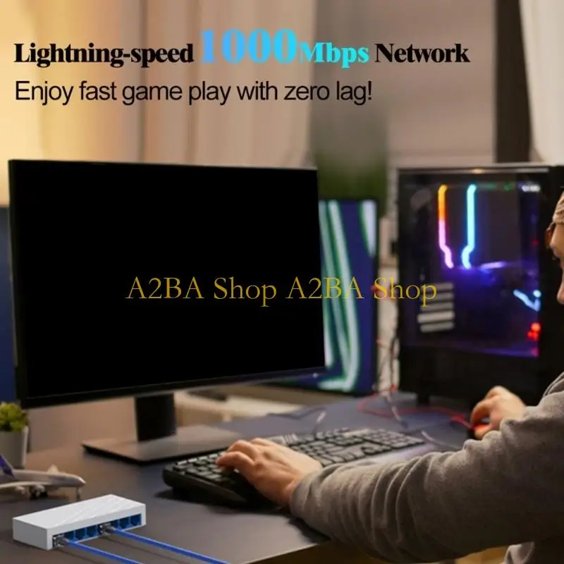 A2BA Gigabit Switcher 8 Port 100/1000Mbps Networking Switcher RJ45 LAN Ethernet 1000Mbps
A2BA Gigabit Switcher 8 Port 100/1000Mbps Networking Switcher RJ45 LAN Ethernet 1000Mbps