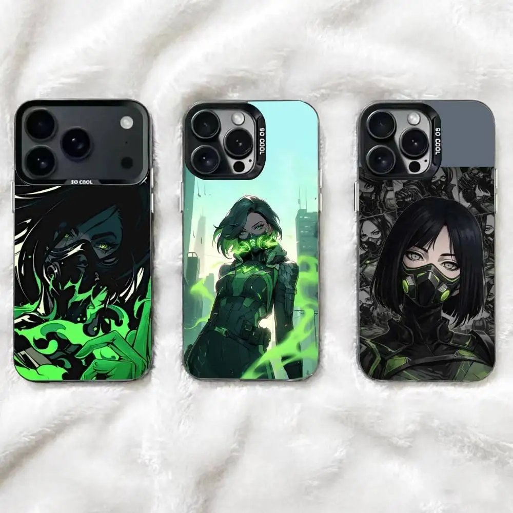 V-Valorant Viper Painting Phone Case For iPhone 17,16,15,14,13,12,11 Plus,Pro Max,XS,Colorful Silver Black Cover
V-Valorant Viper Painting Phone Case For iPhone 17,16,15,14,13,12,11 Plus,Pro Max,XS,Colorful Silver Black Cover