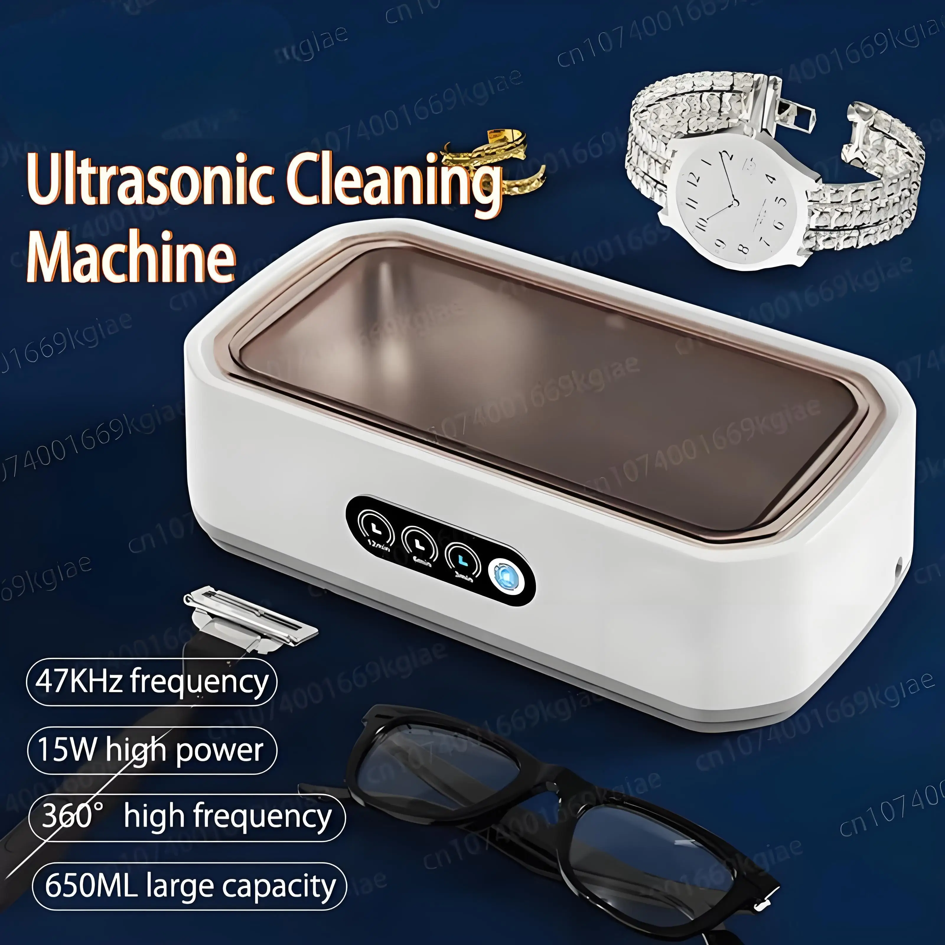 New Ultrasonic Cleaner 650ML Adjustable Large Capacity Fast Powerful Jewelry Brace Glasses Jewelry Cleaning Machine Household
New Ultrasonic Cleaner 650ML Adjustable Large Capacity Fast Powerful Jewelry Brace Glasses Jewelry Cleaning Machine Household