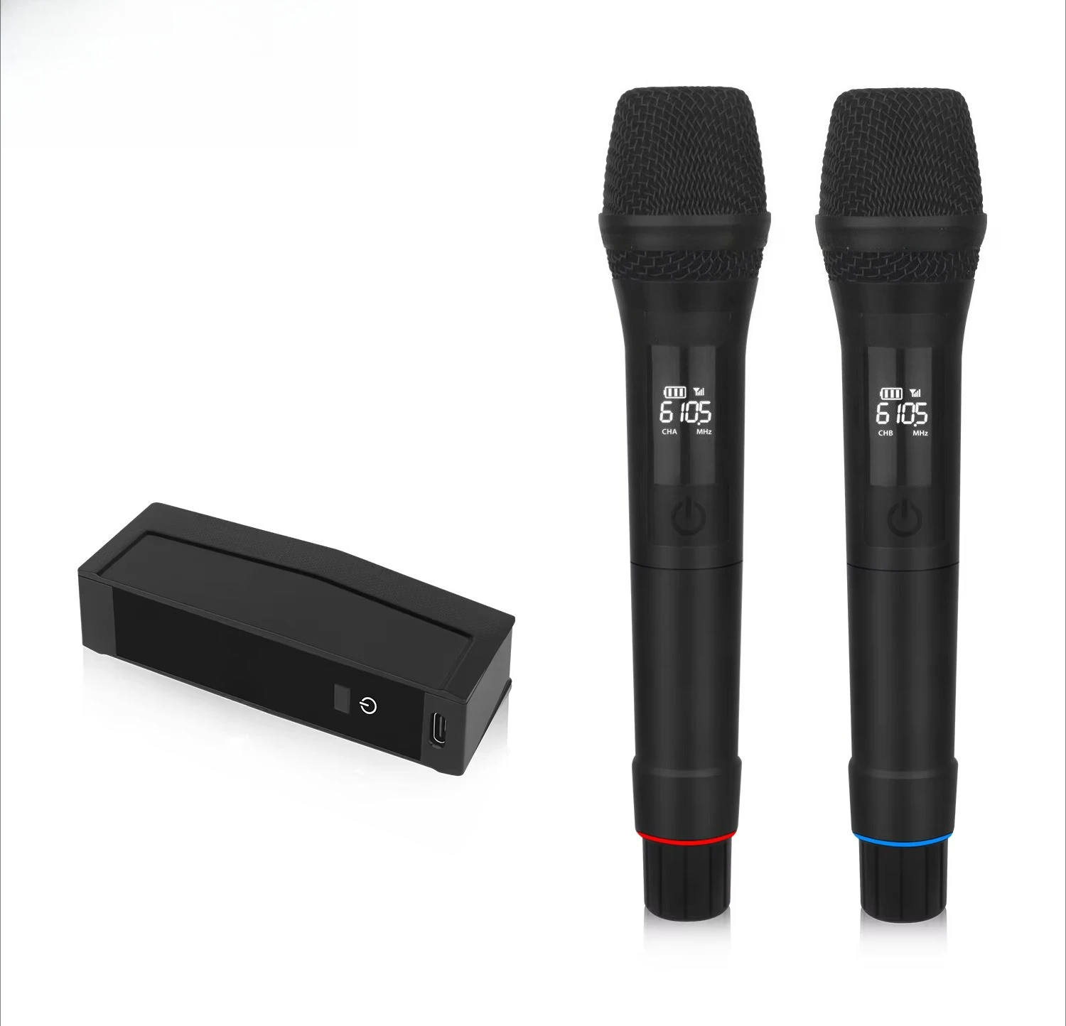 Professional Wireless Microphone UHF Dynamic Handheld Vocal Full Digital Microphone
Professional Wireless Microphone UHF Dynamic Handheld Vocal Full Digital Microphone