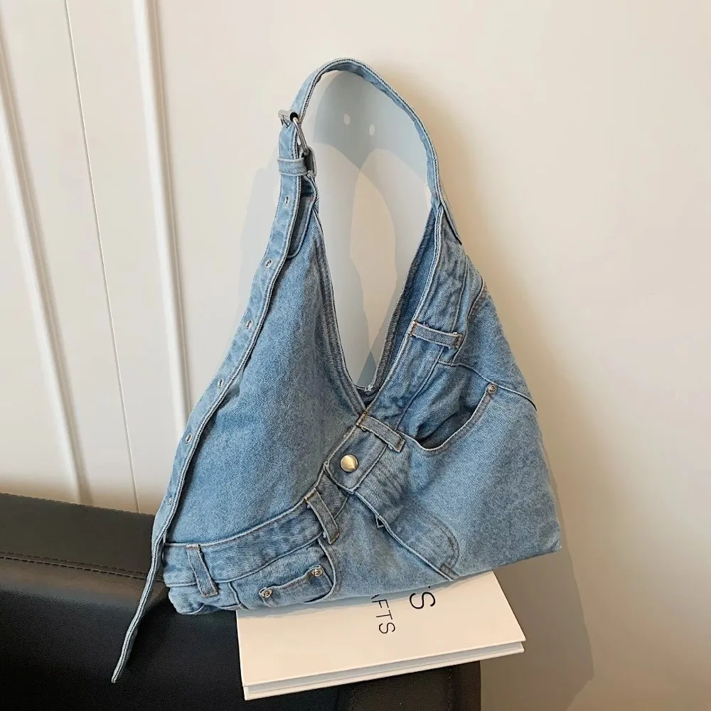 Leatherette Crossbody Bag Motorcycle Style Single Shoulder Women's Shoulder Bag Large Capacity Denim Texture Large Capacity Bag
Leatherette Crossbody Bag Motorcycle Style Single Shoulder Women's Shoulder Bag Large Capacity Denim Texture Large Capacity Bag