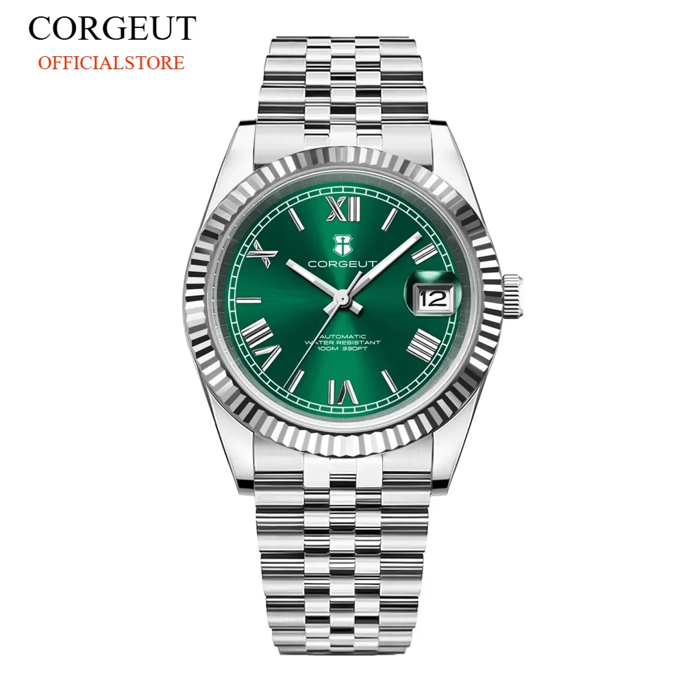 CORGEUT 36/39mm High Bright Luxury Fashion Business Log Men's Watch Automatic Mechanical Sapphire Date Waterproof Watch for Man
CORGEUT 36/39mm High Bright Luxury Fashion Business Log Men's Watch Automatic Mechanical Sapphire Date Waterproof Watch for Man
