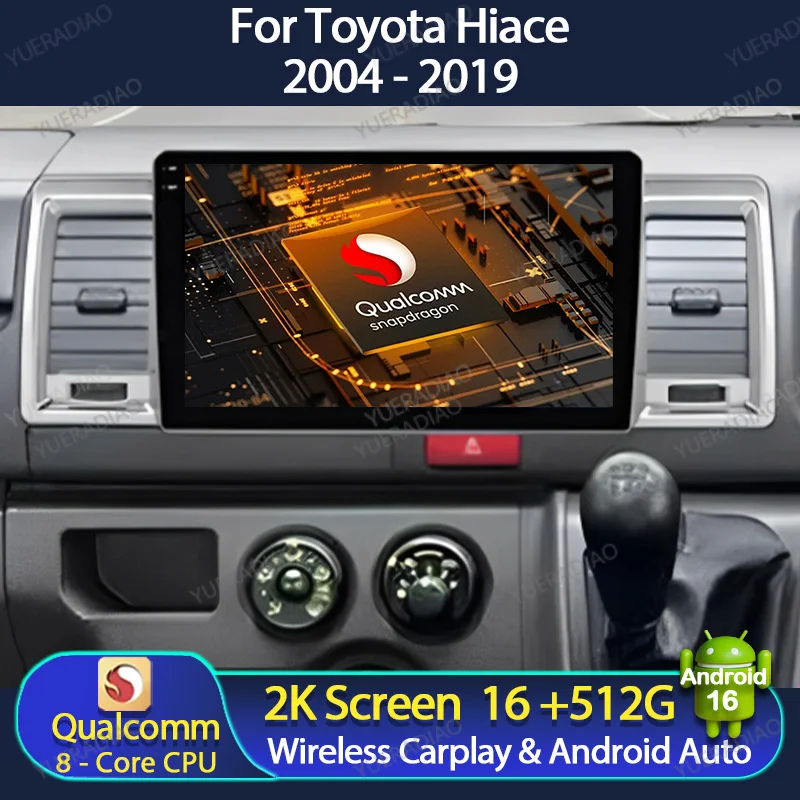 Android 16 Carplay Auto For Toyota Hiace 2004 - 2019 Car Radio Multimedia Stereo Video Player Head Unit GPS Navigation 4G WIFI
Android 16 Carplay Auto For Toyota Hiace 2004 - 2019 Car Radio Multimedia Stereo Video Player Head Unit GPS Navigation 4G WIFI