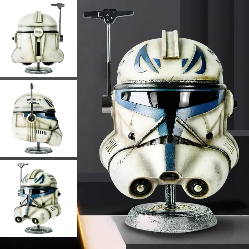 Star Wars Captain Rex Helmet 1:1 Resin Full Face Mask Clone Trooper Cosplay Prop Desktop Collectible Ornament Gift
Star Wars Captain Rex Helmet 1:1 Resin Full Face Mask Clone Trooper Cosplay Prop Desktop Collectible Ornament Gift