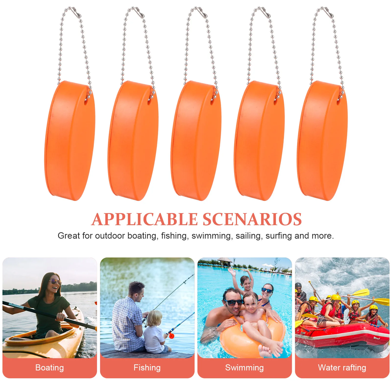 5Pcs Floating Keychain Oval Eva Buoy Durable Lightweight Float Rings for Kayak Fishing Boating Water Sports Floating Keychain
5Pcs Floating Keychain Oval Eva Buoy Durable Lightweight Float Rings for Kayak Fishing Boating Water Sports Floating Keychain