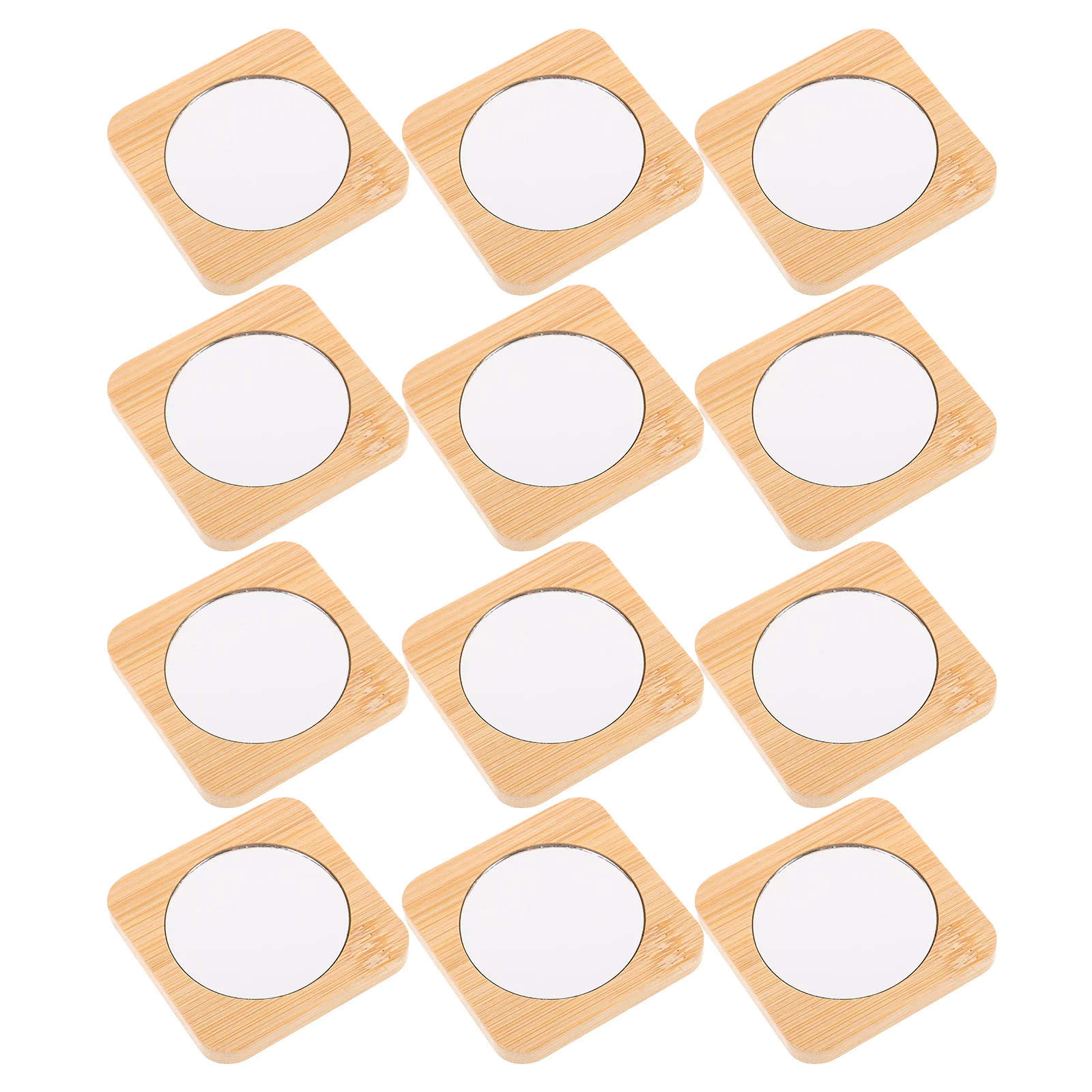12Pcs Portable Makeup Mirror Wood Compact Pocket Mini Handheld Travel Vanity Mirror Clear Reflection for Purse Business Women
12Pcs Portable Makeup Mirror Wood Compact Pocket Mini Handheld Travel Vanity Mirror Clear Reflection for Purse Business Women