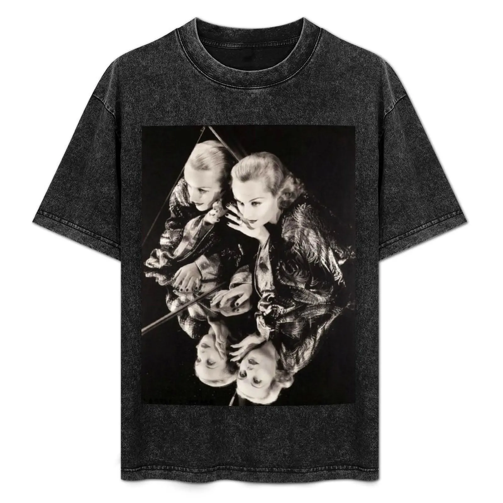 Carole Lombard’s reflections T-Shirt All Match Print Short Sleeve Top
Carole Lombard’s reflections T-Shirt All Match Print Short Sleeve Top
