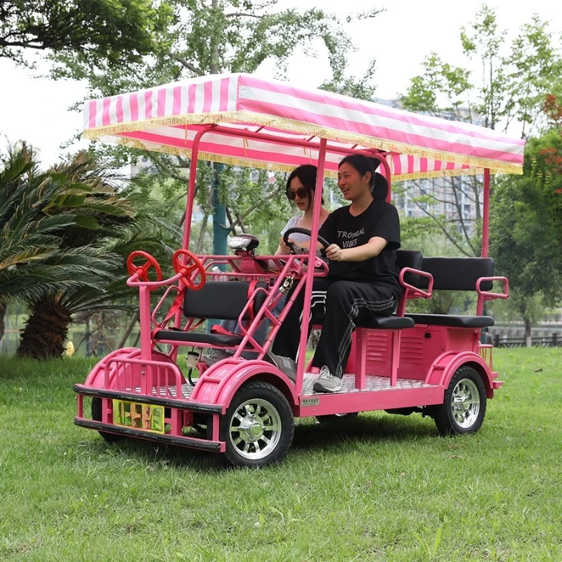Leisure horse, double parent-child, multi-person, four-person pedal, sightseeing car, four-wheel, bicycle
Leisure horse, double parent-child, multi-person, four-person pedal, sightseeing car, four-wheel, bicycle
