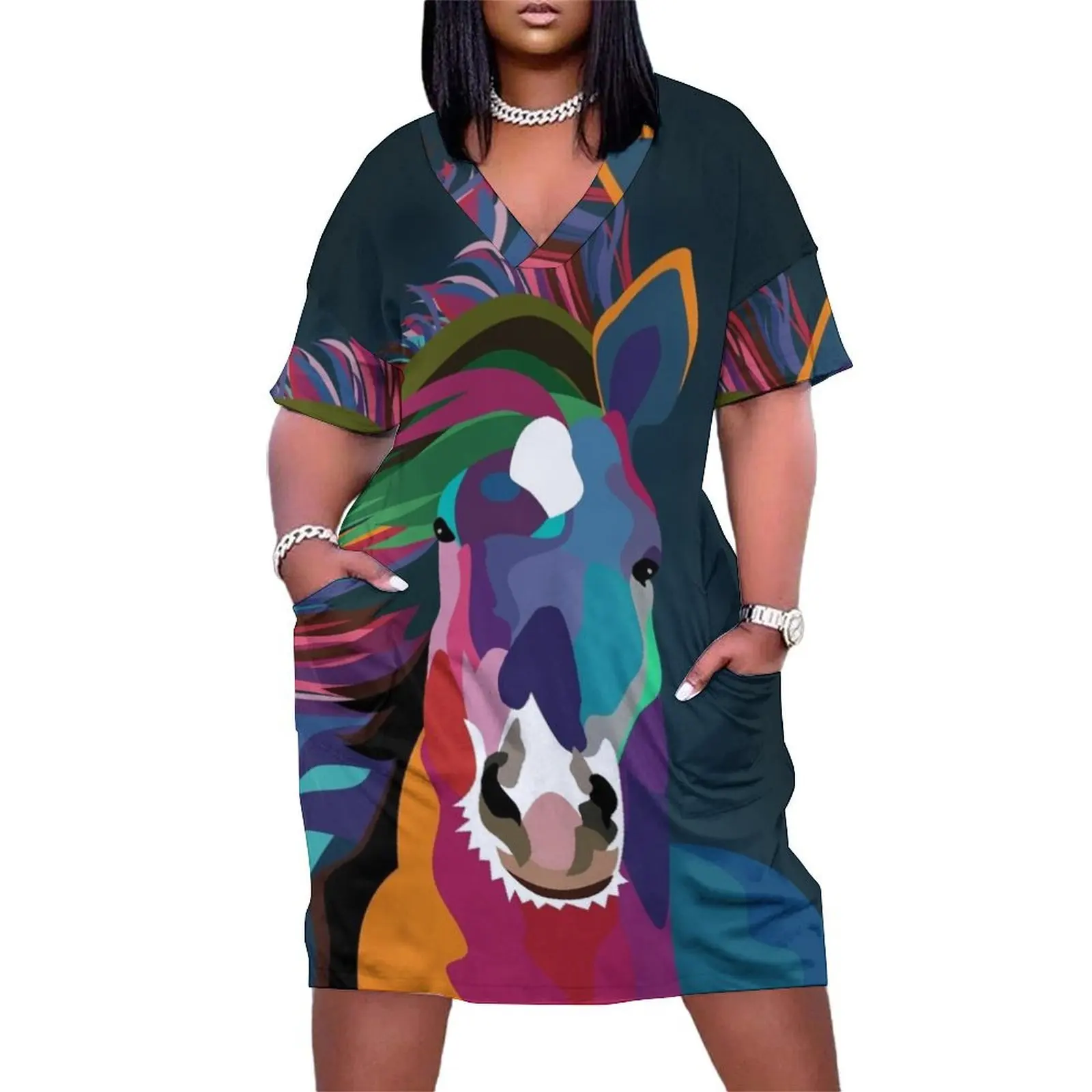 horse running Loose Pocket Dress Casual dresses elegant chic wedding evening dresses
horse running Loose Pocket Dress Casual dresses elegant chic wedding evening dresses