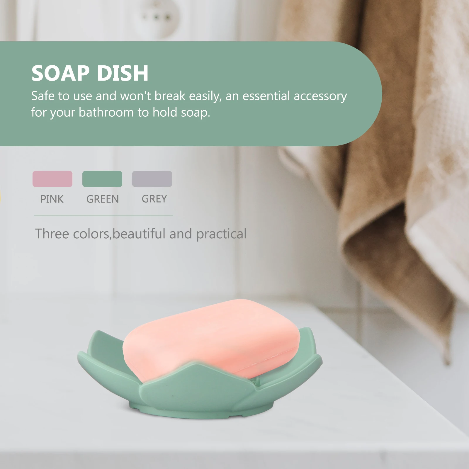 3pcs Silicone Holder Flower Shaped Draining Dish Non-Slip Tray For Bathroom Kitchen Bathtub Storage Rack Soap
3pcs Silicone Holder Flower Shaped Draining Dish Non-Slip Tray For Bathroom Kitchen Bathtub Storage Rack Soap