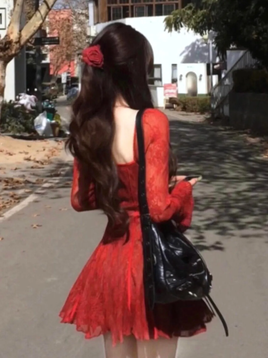 Elegant Red Lace Dress Slim Fit High Waist Spring Fashion Gentle Style Business City Commute Office Church Date Casual Tour
Elegant Red Lace Dress Slim Fit High Waist Spring Fashion Gentle Style Business City Commute Office Church Date Casual Tour