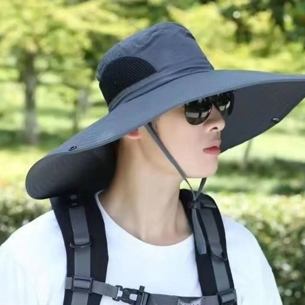 Foldable Wide Brim Men's Bucket Hat Polyester Mesh Women Beach Hat Anti-UV Breathable Hat for Men Summer Fishing
Foldable Wide Brim Men's Bucket Hat Polyester Mesh Women Beach Hat Anti-UV Breathable Hat for Men Summer Fishing
