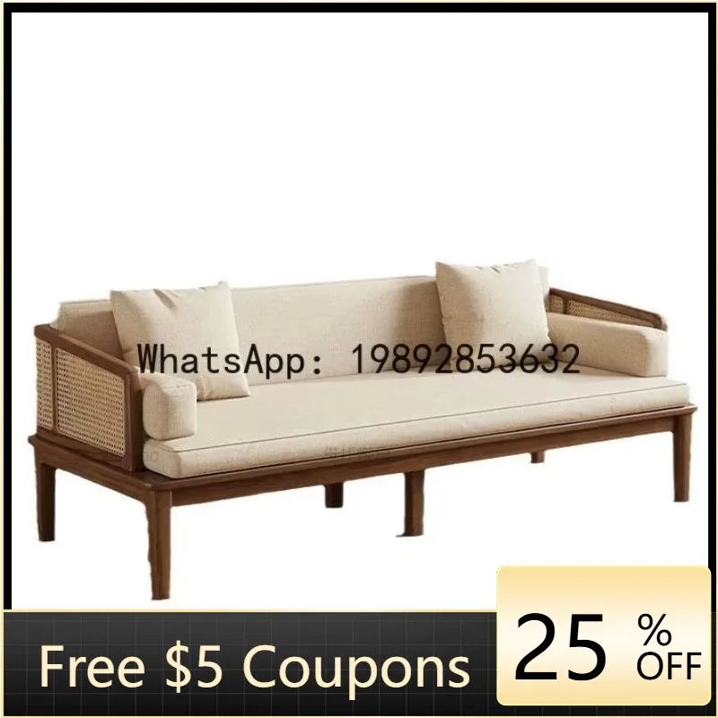 Z5 New Chinese Style Rattan Woven Solid Wood Sofa Bed, Push-Pull Home Living Room Extendable Dual-Use Sofa
Z5 New Chinese Style Rattan Woven Solid Wood Sofa Bed, Push-Pull Home Living Room Extendable Dual-Use Sofa